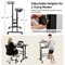 Stand Up Desk with Height Adjustable and Rolling Casters for Home
